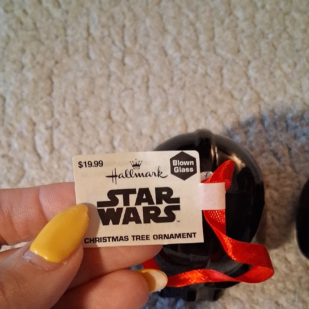 New Hallmark Star Wars Ornaments with Red Ribbon - Picture 2 of 5